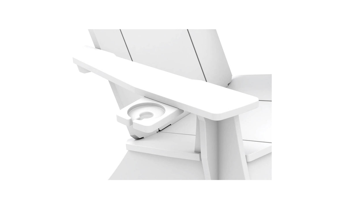 Ledge Lounger Mainstay Adirondack Fit chair — drink holder detail