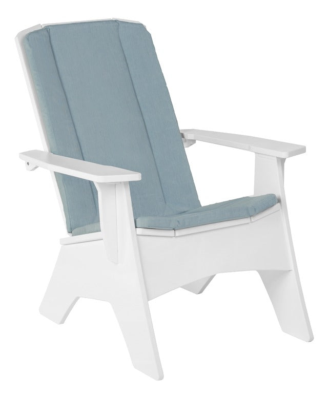 Ledge Lounger Mainstay Adirondack full cushion — white adirondack chair cushion fitted to the chair