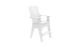 Ledge Lounger Mainstay Adirondack Tall chair — styled deck view
