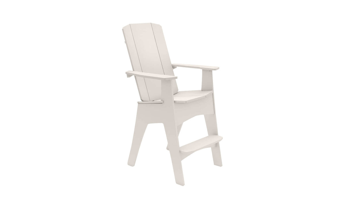 Ledge Lounger Mainstay Adirondack Tall chair — cloud colourway, front view