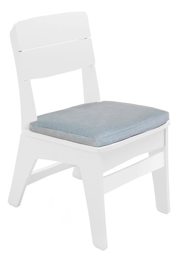 Ledge Lounger Mainstay dining side chair cushion — dining chair seat cushion on a white side chair