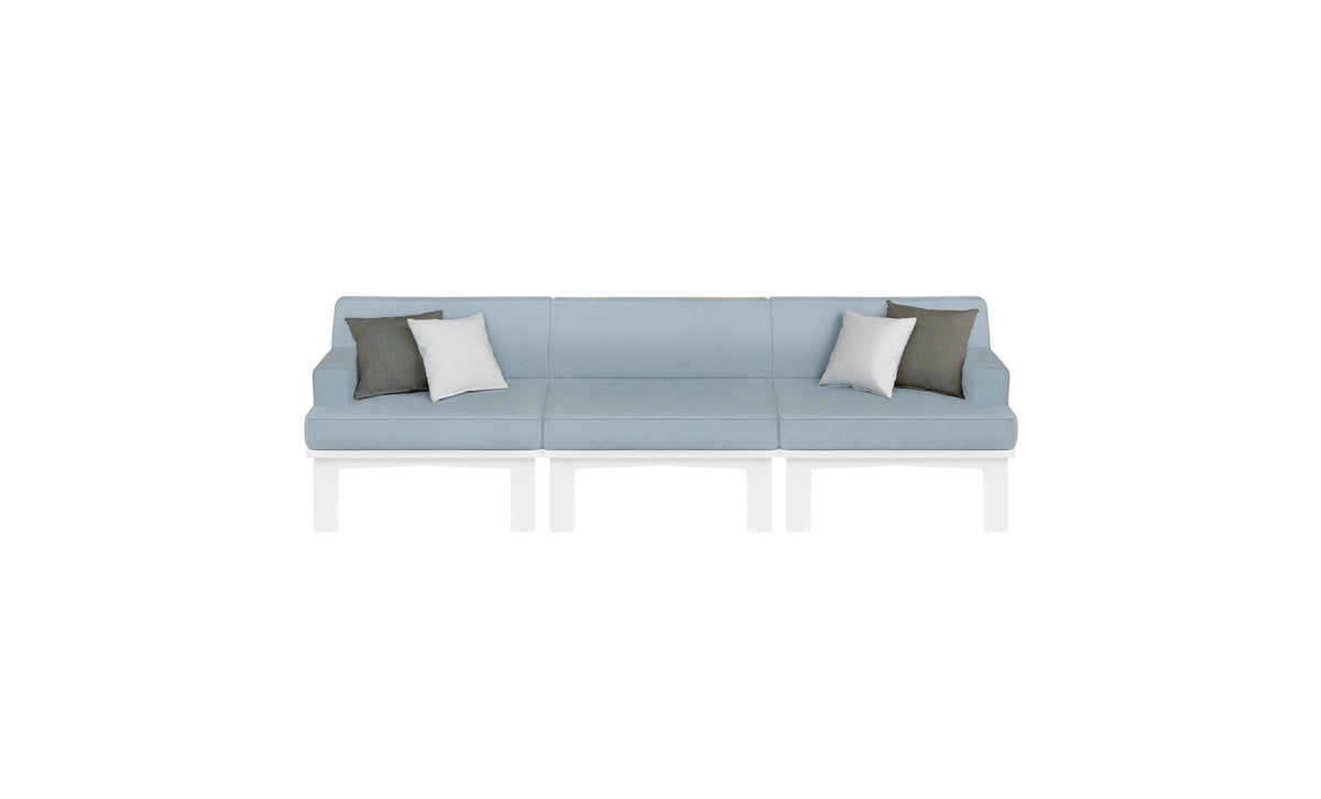 Ledge Lounger Mainstay Sectional middle piece — middle piece in a three-piece sofa layout