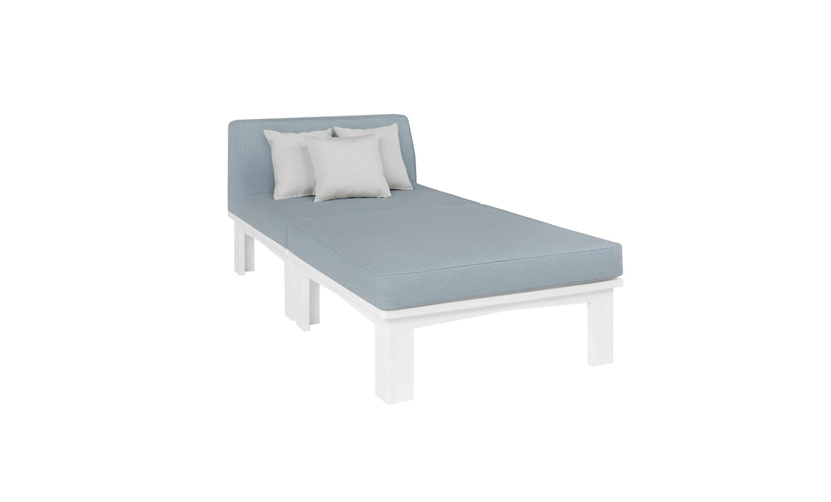 Ledge Lounger Mainstay Sectional sectional ottoman — two-piece sunchair layout