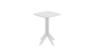 Ledge Lounger Mainstay side table — tall square version, angled view