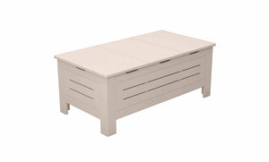 Ledge Lounger Mainstay storage coffee table — cloud colourway, closed