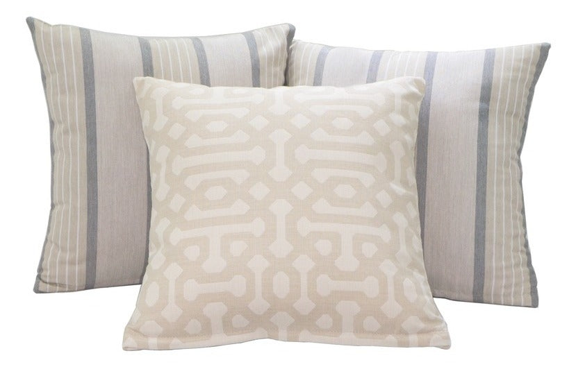 Ledge Lounger outdoor square throw pillow — square pillow on outdoor seating
