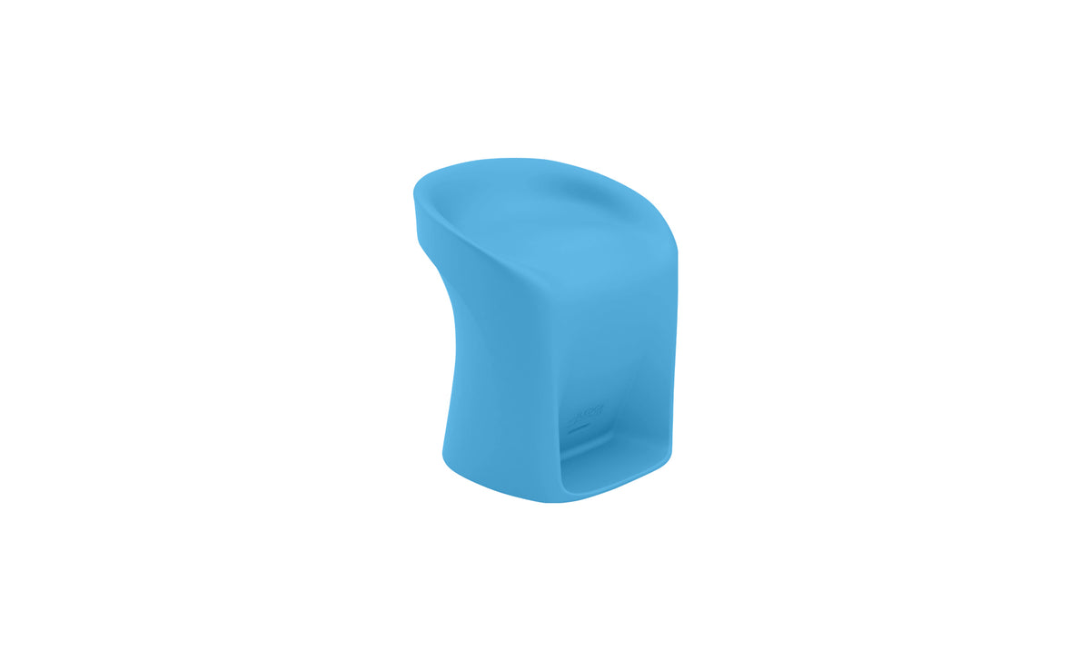 Ledge Lounger Signature Barstool Counter Height counter height in-pool stool — light blue resin colour