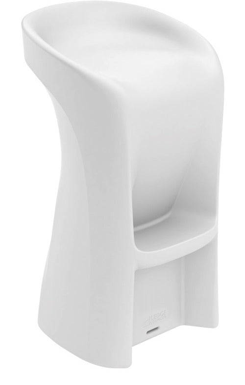Ledge Lounger Signature Barstool in-pool barstool — white, main product view