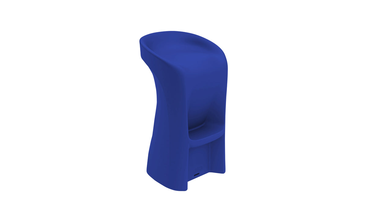 Ledge Lounger Signature Barstool in-pool barstool — dark blue resin colour