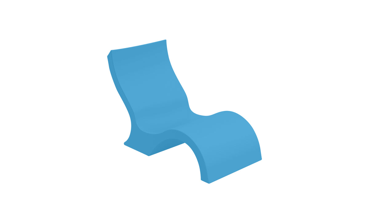 Ledge Lounger Signature Chair Lowback low back in-pool chair — light blue resin colour