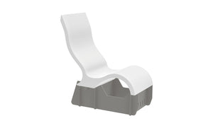 Ledge Lounger Signature Chair Riser in-pool chair riser — gray frame