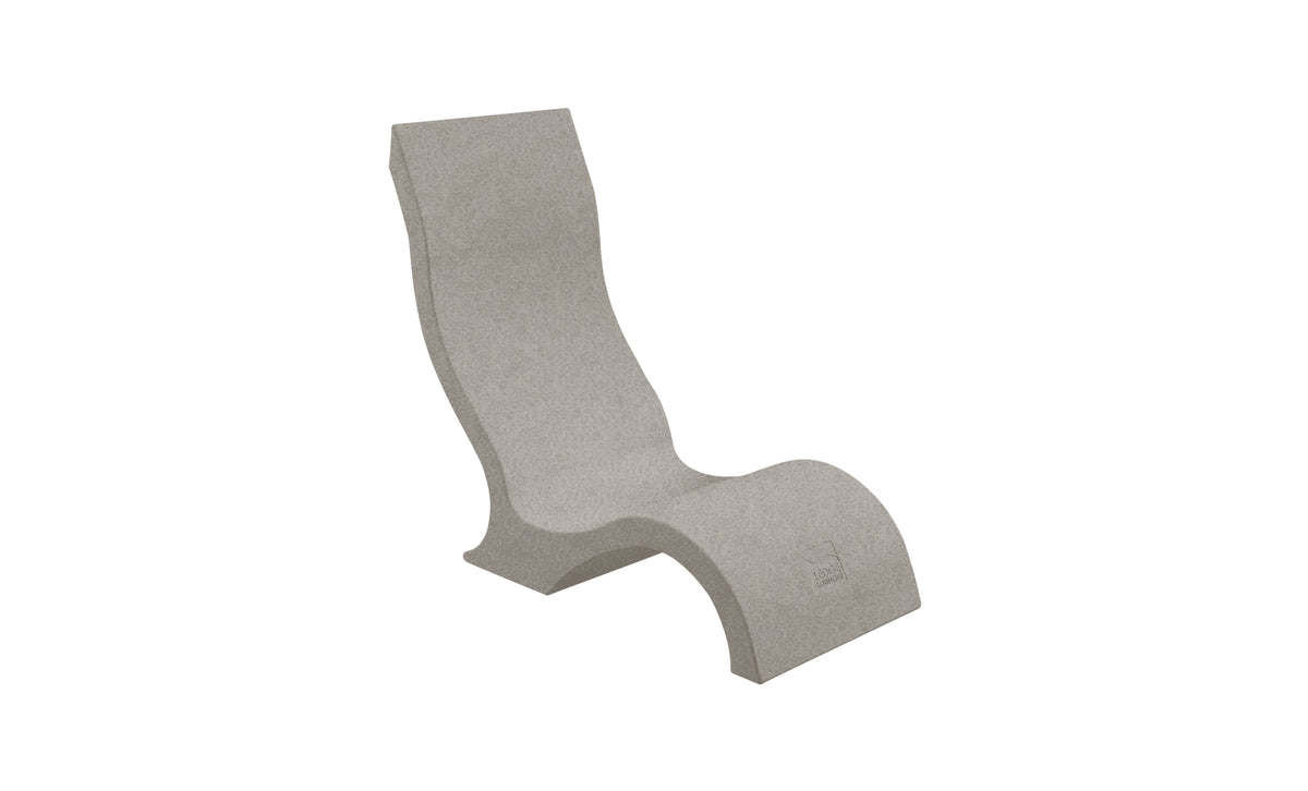 Ledge Lounger Signature Chair in-pool chair — sandstone resin colour