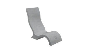 Ledge Lounger Signature Chair in-pool chair — granite gray resin colour