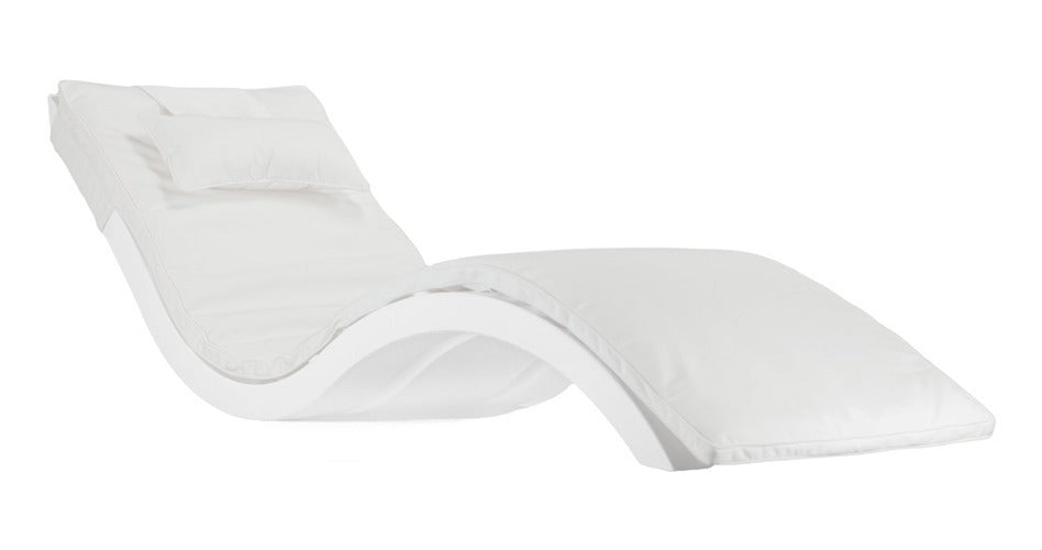 Ledge Lounger Signature Chaise Cushion in-pool chaise cushion — cushion on a Signature Chaise, main product view