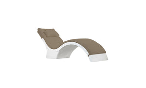Ledge Lounger Signature Chaise Deep Cushion chaise deep cushion — taupe fabric
