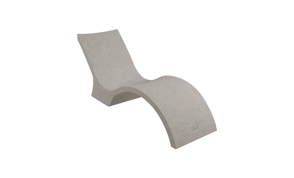 Ledge Lounger Signature Chaise Deep deep water in-pool chaise — sandstone resin colour