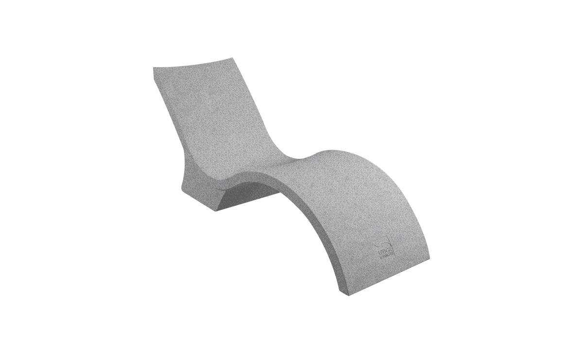 Ledge Lounger Signature Chaise Deep deep water in-pool chaise — granite gray resin colour