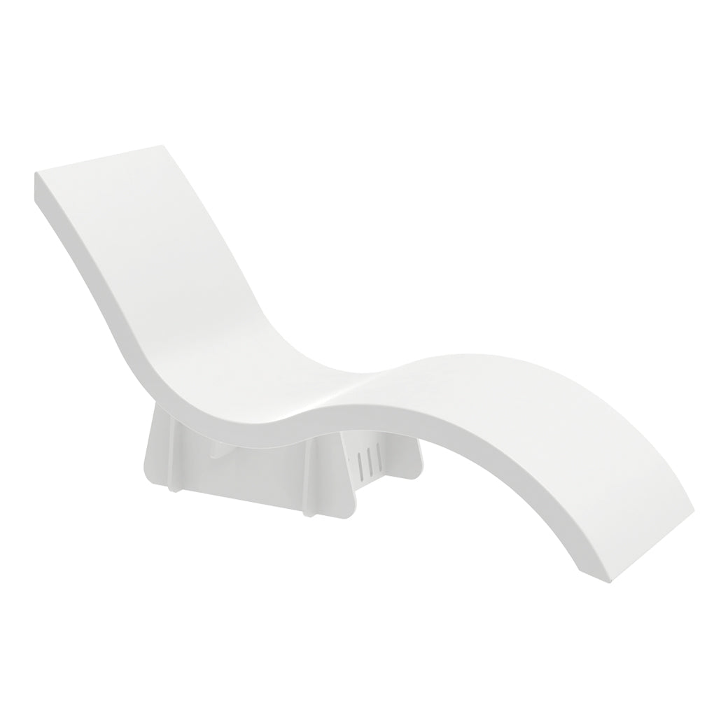 Ledge Lounger Signature Chaise Riser in-pool chaise riser — white frame