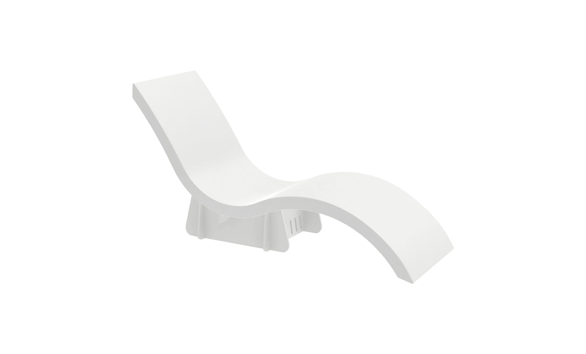 Ledge Lounger Signature Chaise Riser in-pool chaise riser — white riser against a plain ground