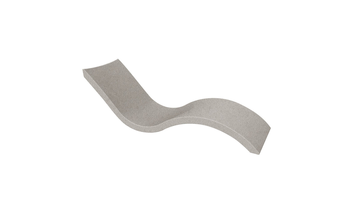 Ledge Lounger Signature Chaise in-pool chaise lounger — sandstone resin colour