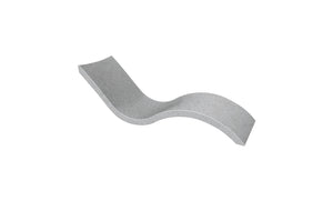 Ledge Lounger Signature Chaise in-pool chaise lounger — granite gray resin colour