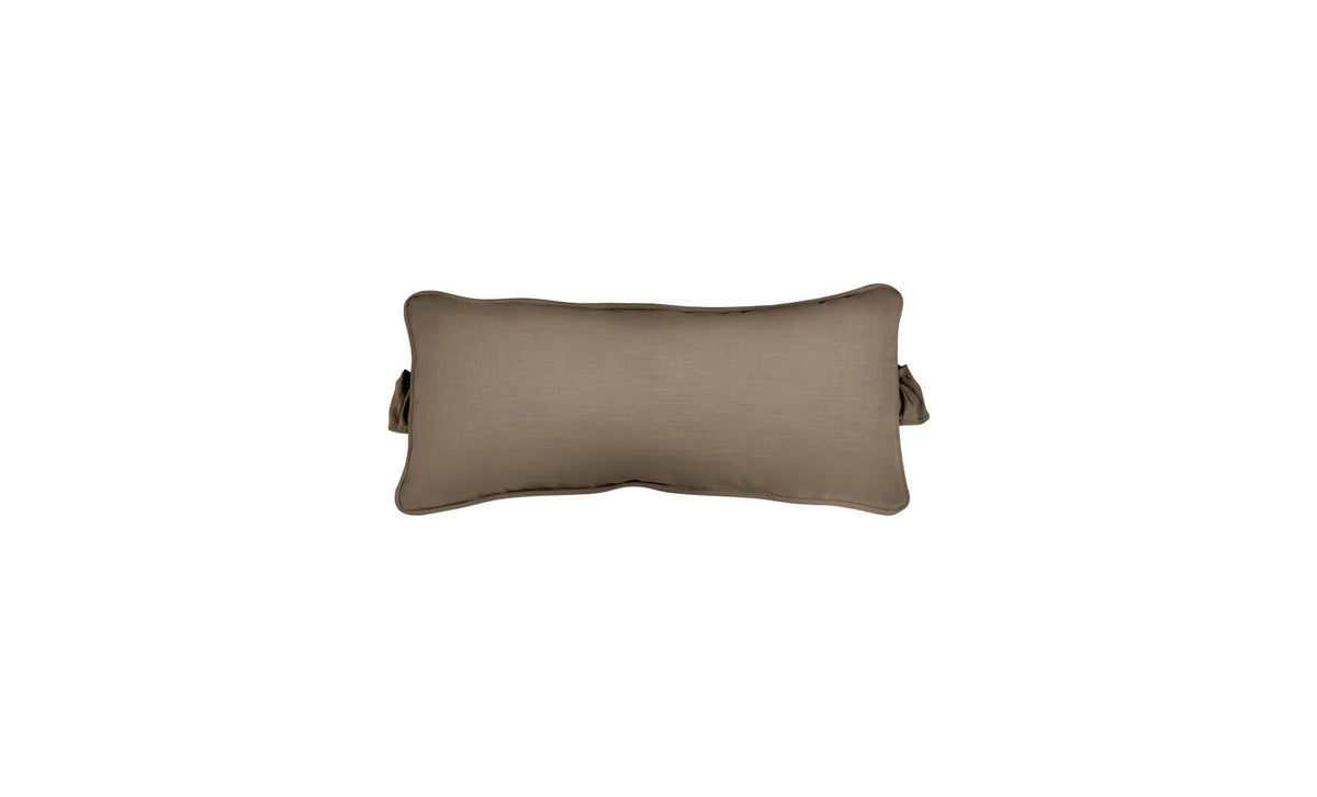 Ledge Lounger Signature Headrest Pillow pool chaise headrest pillow — taupe fabric