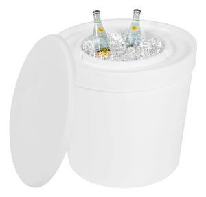 Ledge Lounger Signature Ice Basin in-pool ice basin — white, main product view
