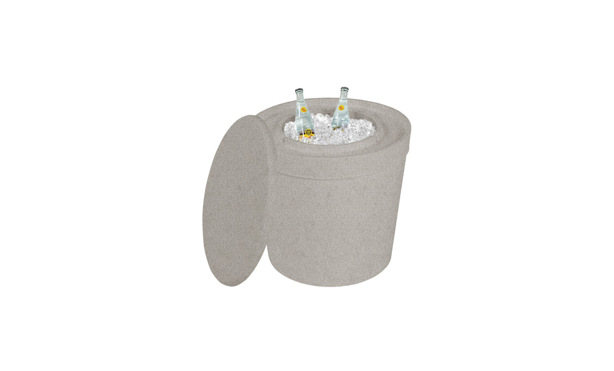 Ledge Lounger Signature Ice Basin in-pool ice basin — sandstone resin colour