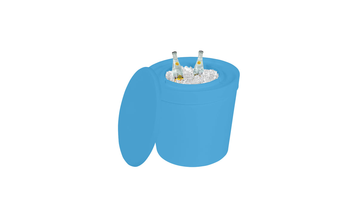 Ledge Lounger Signature Ice Basin in-pool ice basin — light blue resin colour