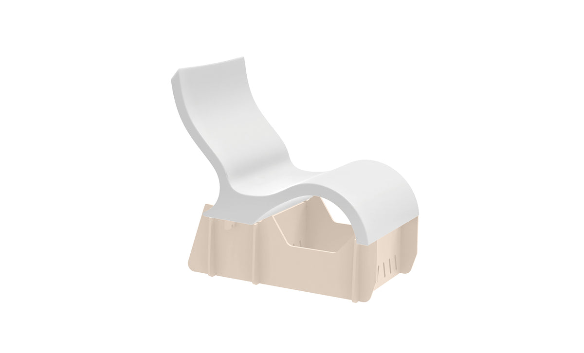 Ledge Lounger Signature Lowback Chair Riser lowback chair riser — cloud frame