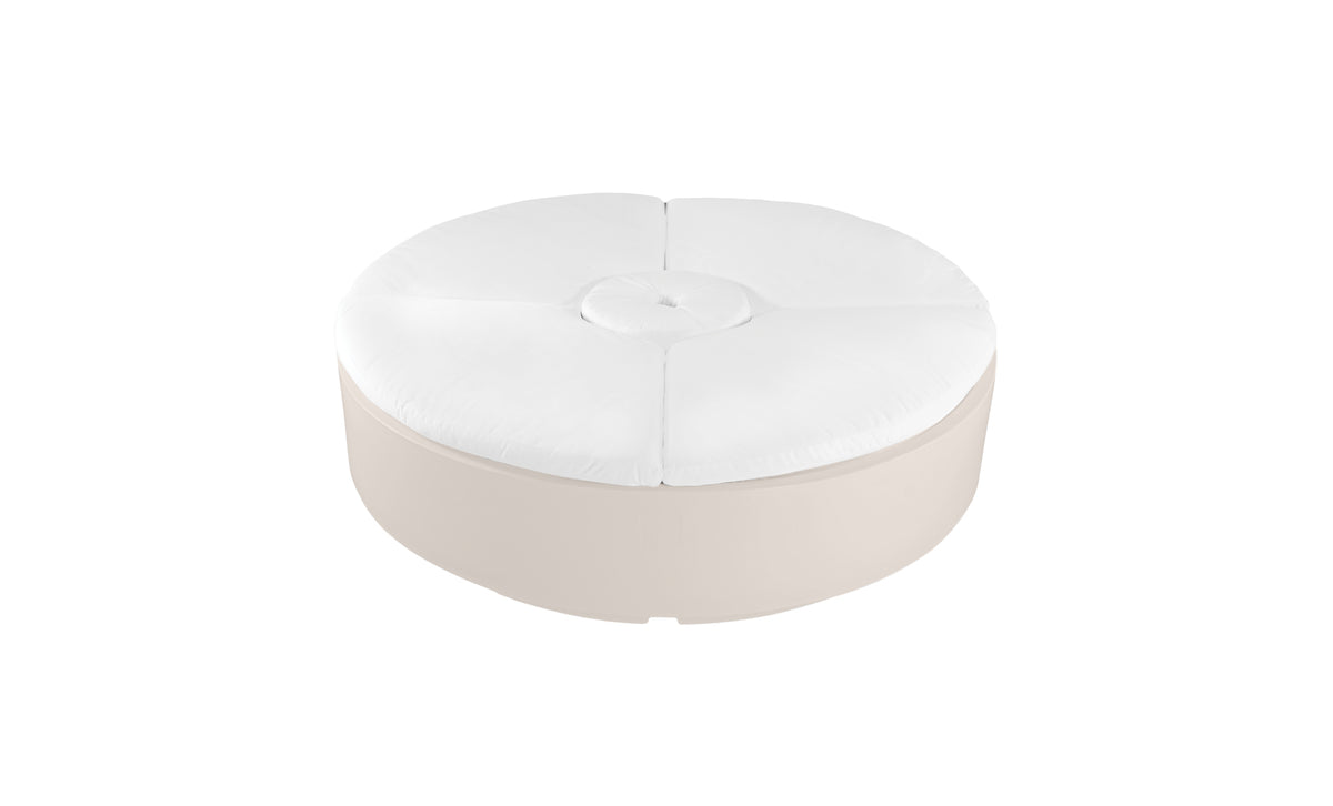 Ledge Lounger Signature Round Sunbed in-pool round sunbed — cloud resin colour