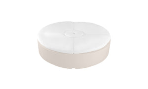 Ledge Lounger Signature Round Sunbed in-pool round sunbed — cloud resin colour
