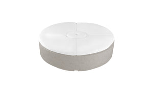 Ledge Lounger Signature Round Sunbed in-pool round sunbed — sandstone resin colour
