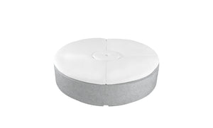 Ledge Lounger Signature Round Sunbed in-pool round sunbed — granite gray resin colour