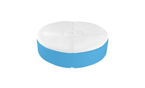 Ledge Lounger Signature Round Sunbed in-pool round sunbed — light blue resin colour