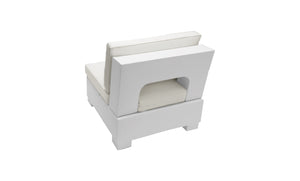 Ledge Lounger Signature Sectional Middle in-pool sectional middle seat — middle section seen from the back