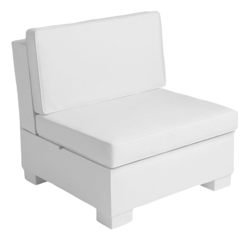 Ledge Lounger Signature Sectional Middle in-pool sectional middle seat — middle section, main product view