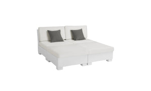 Ledge Lounger Signature Sectional Ottoman in-pool sectional ottoman — four piece sun chair layout