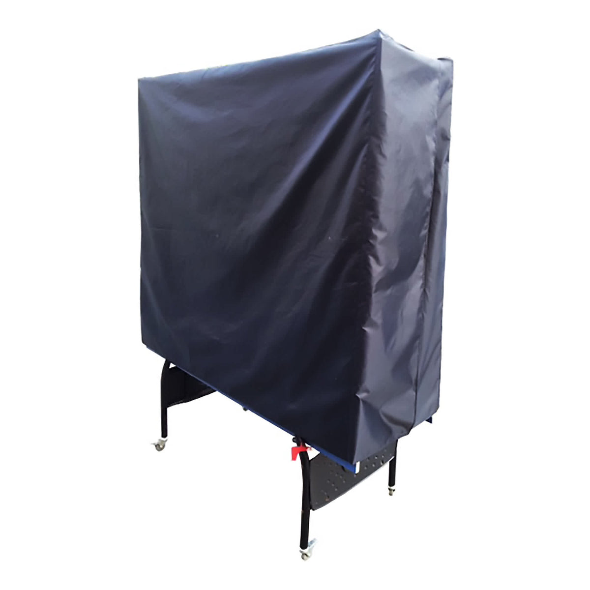 Hathaway Table Tennis Table Cover - cover fitted over a table folded upright on its castors