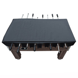Hathaway 54-in Foosball Table Cover - cover seen from above with the rods protruding