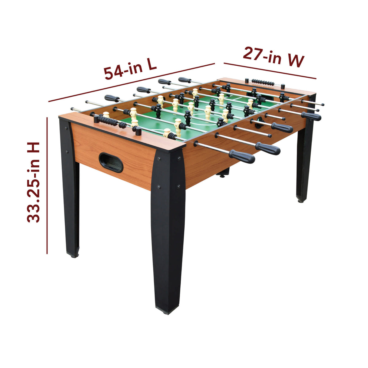 Hathaway Hurricane Foosball Table - 54 in long, 27 in wide and 33.25 in high