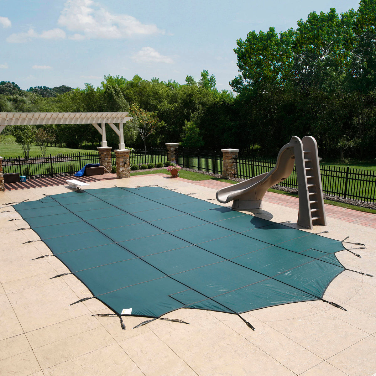 Arctic Armor 20-Year Super Mesh In-Ground Pool Safety Cover w/ Step Section Pool Cover