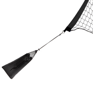 Hathaway Rebounder Basketball Return - anchor bag clipped to the net corner by its guy line