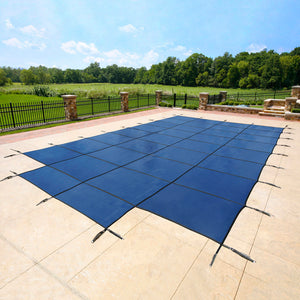 Arctic Armor 18-Year Mesh In-Ground Pool Safety Cover w/ Step Section - Tan Pool Cover