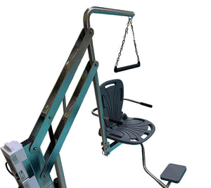 Spectrum Aquatics Traveler Long Reach BP350 pool lift — lift over pool water