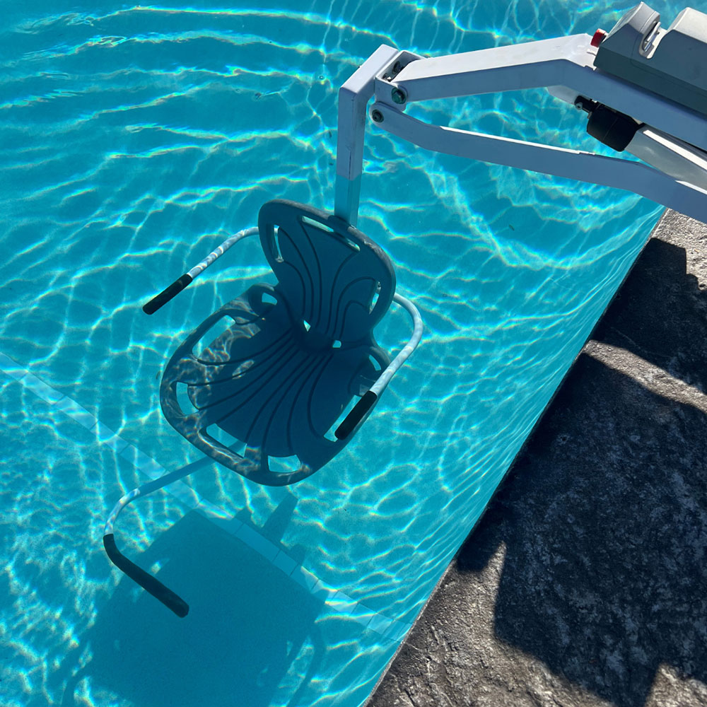 Spectrum Aquatics Aqua Buddy V2 ADA pool lift — side view