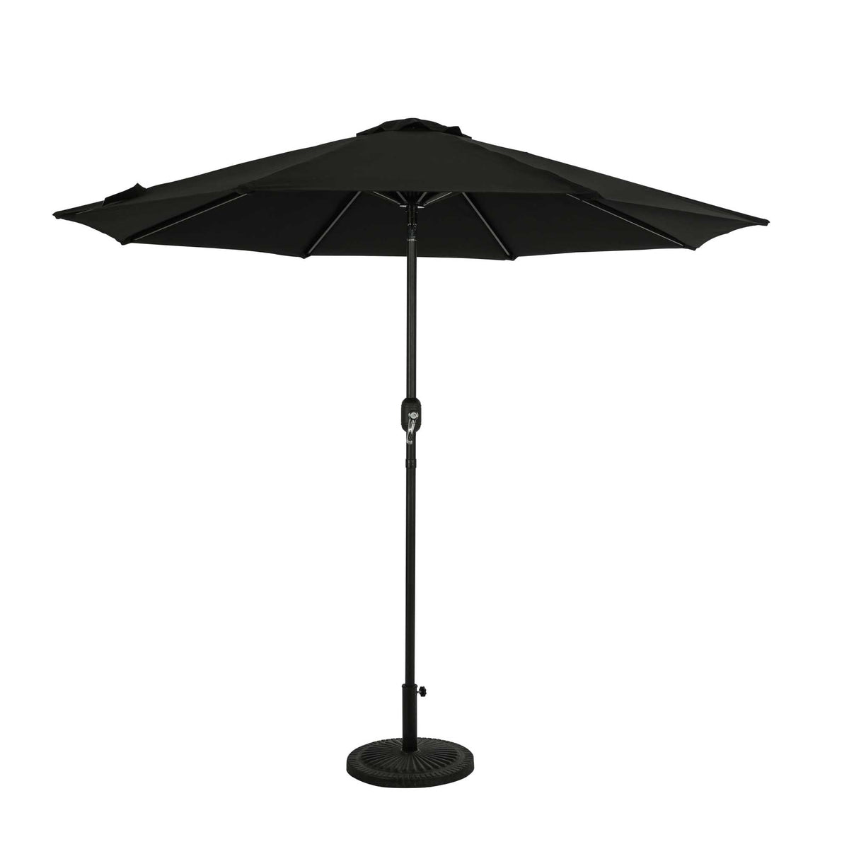 Island Umbrella Mirage 9-ft Octagonal Auto-Tilt Market Umbrella - Breez-Tex Canopy Patio Furniture &amp; Umbrella