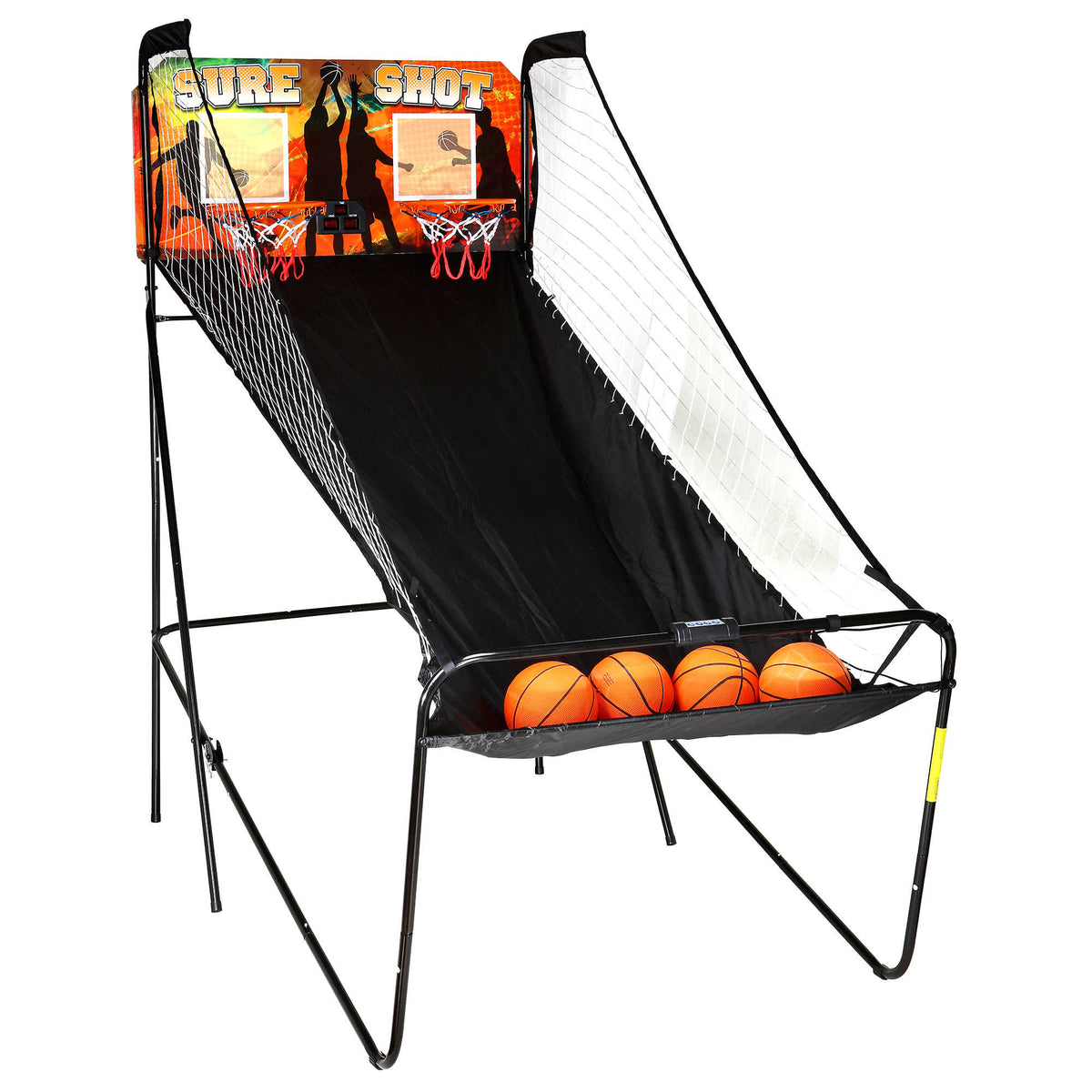 Hathaway Sure Shot 81-in Dual Basketball Arcade Game with LED Scoring Game Room Table