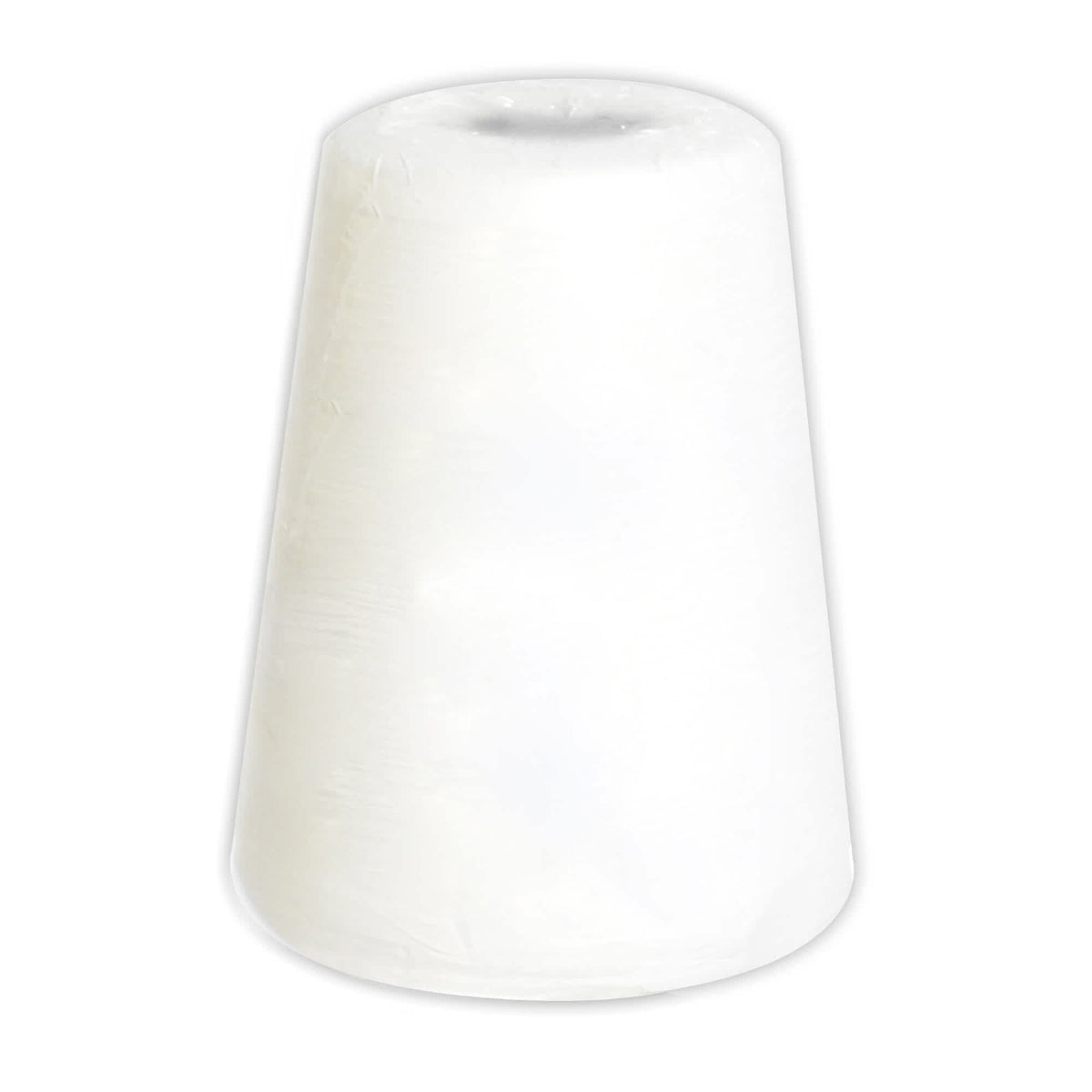 Silver Cup Cone Talc Chalk - plain white talc cone shown against a white ground