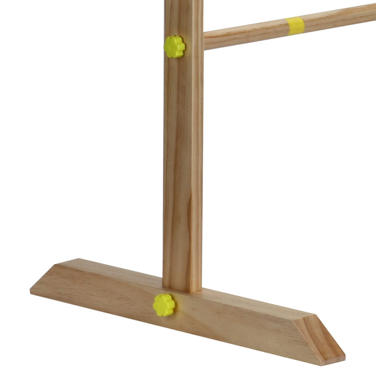 Hathaway Ladder Toss Game Set - yellow thumb screws joining the upright to the weighted base